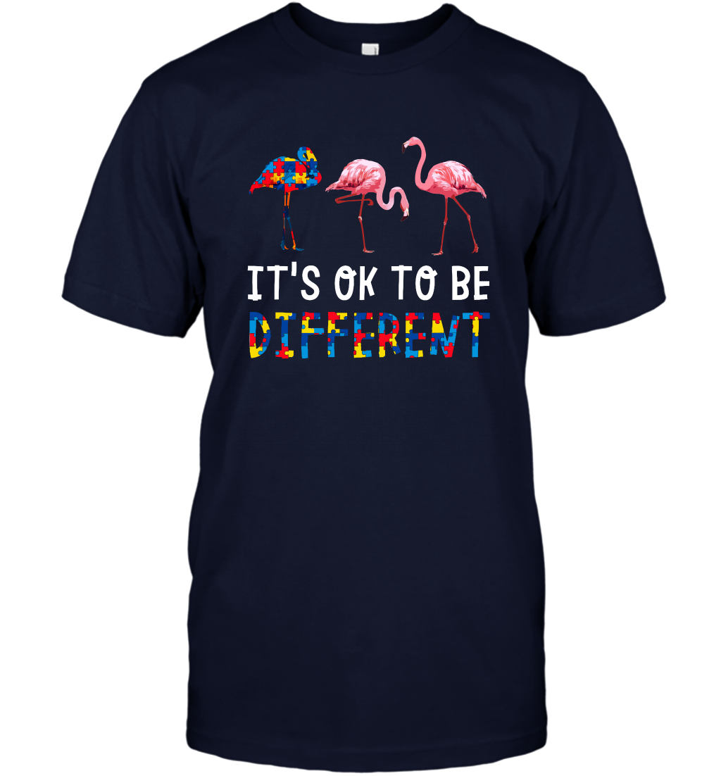 It's Ok To Be Different Autism Awareness Shirt T-Shirt Navy