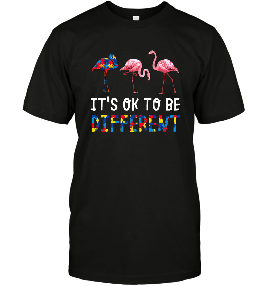 It's Ok To Be Different Autism Awareness Shirt T-Shirt Black