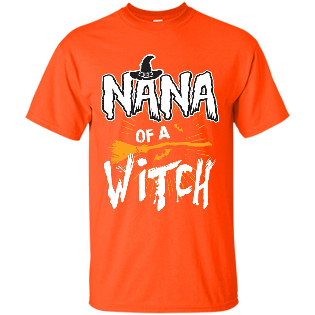 Halloween T-shirt Nana Of A Witch Orange