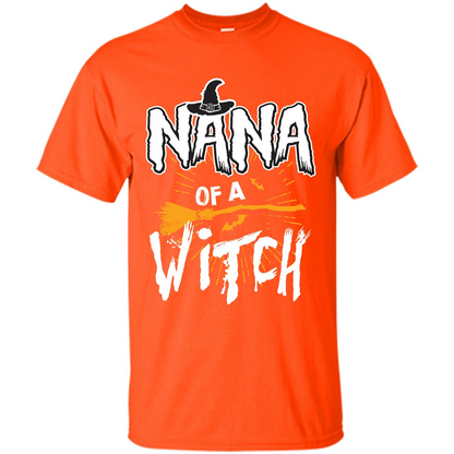 Halloween T-shirt Nana Of A Witch Orange