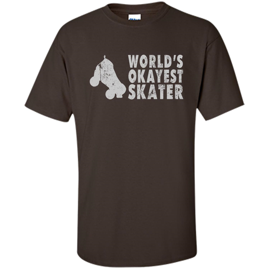 World's Okayest Skater T-shirt Dark Chocolate