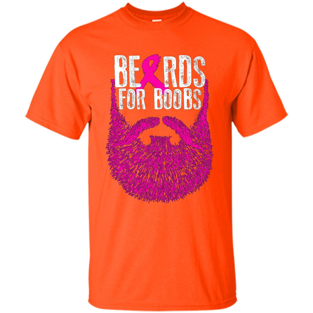 Beards For Boobs T-shirt Orange