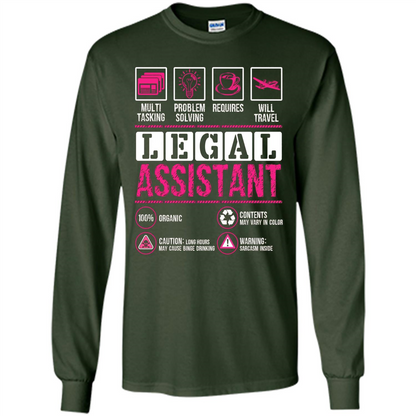 Legal Assistant T-shirt Funny Legal Assistant T-shirt Forest Green
