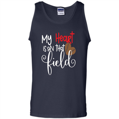 My Heart Is On That Field Football T-shirt Navy