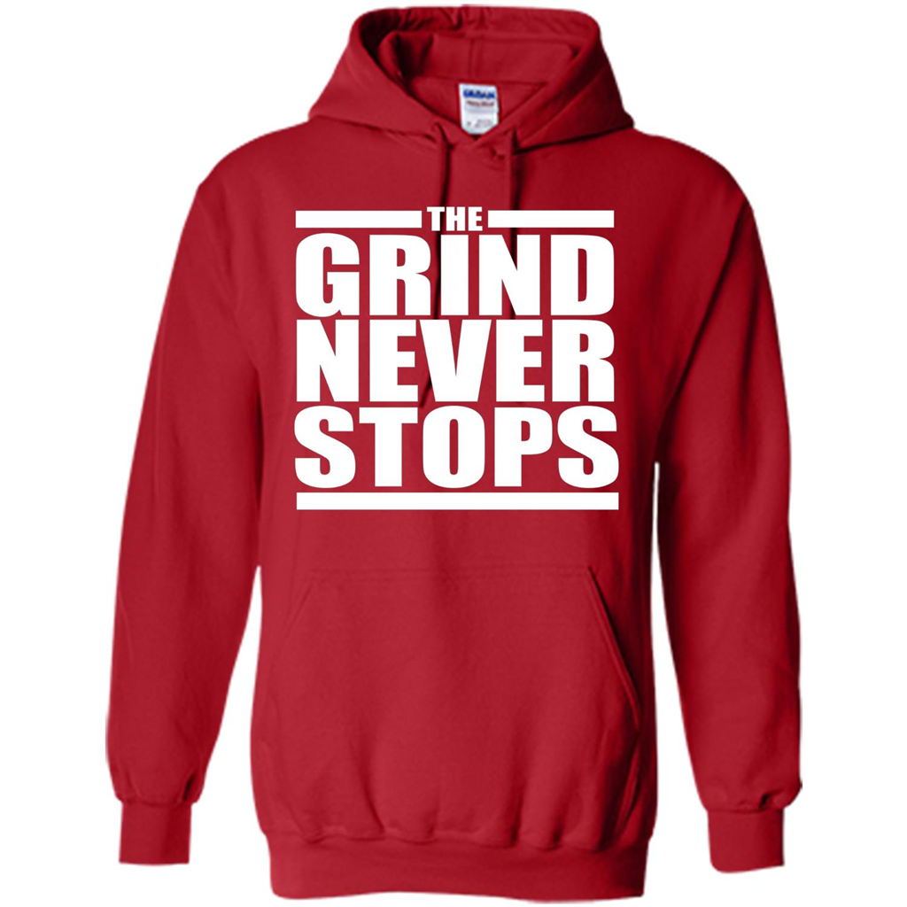 The Grind Never Stops T-shirt Red