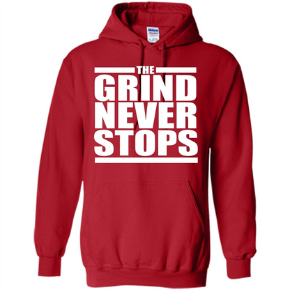 The Grind Never Stops T-shirt Red