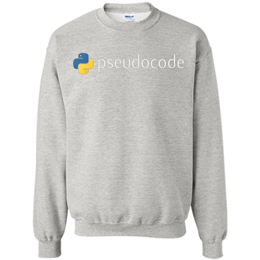 Funny Python Programming Pseudocode T-shirt Ash