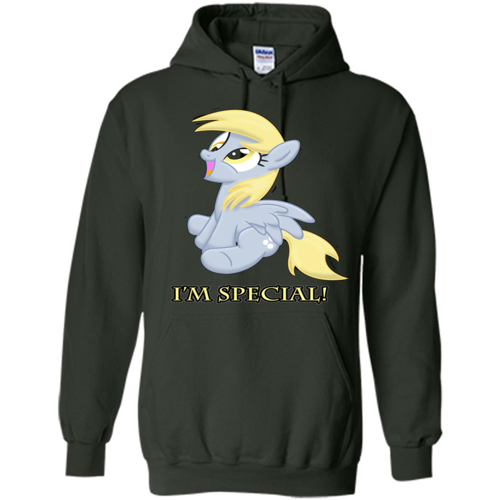 Cartoon Character T-shirt I'm special Forest Green