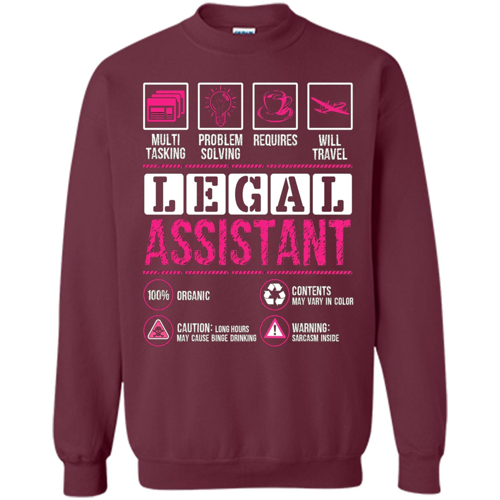 Legal Assistant T-shirt Funny Legal Assistant T-shirt Maroon