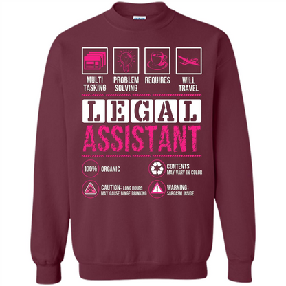 Legal Assistant T-shirt Funny Legal Assistant T-shirt Maroon