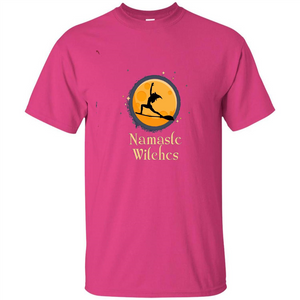 Funny Namaste Witches T-shirt Halloween Yoga Gift For Her