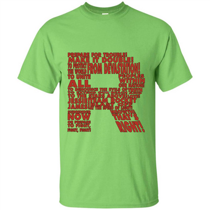 Team Rocket R T-shirt Prepare For Trouble Lime