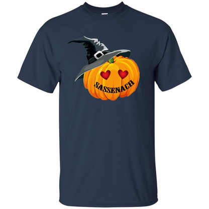 Sassenach Pumpkin Halloween T-shirt Navy