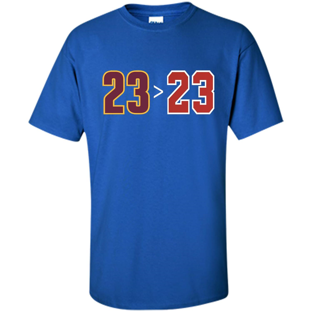 Basketball T-shirt 23 Is Greater Than 23 Royal