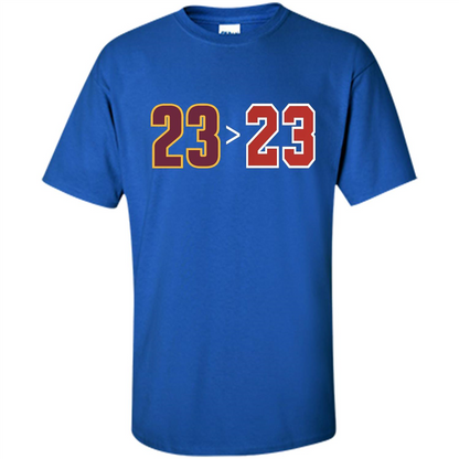 Basketball T-shirt 23 Is Greater Than 23 Royal
