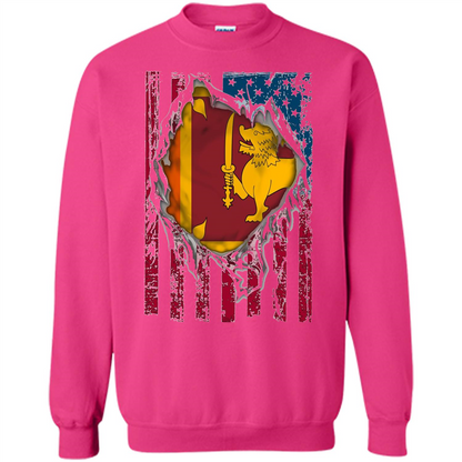 Sri Lanka Flag Proud T-Shirts Heliconia