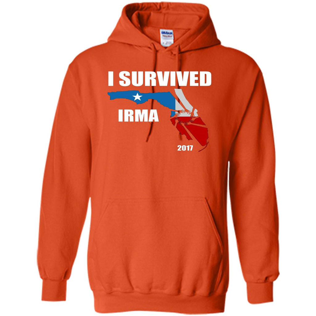 I Survived Hurricane Irma 2017 T-shirt Orange