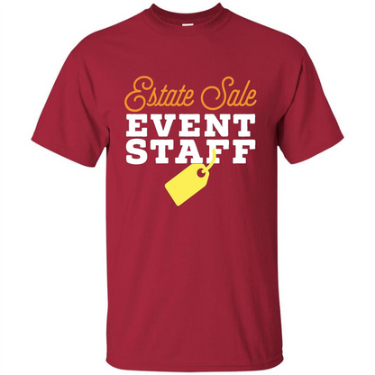 Estate Sale Event Staff T-shirt Cardinal
