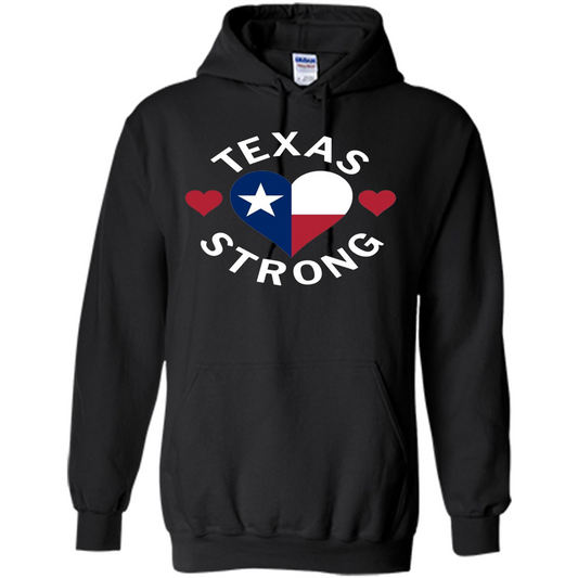 Texas Strong Hurricane Harvey Heart 2017 T-shirt Black