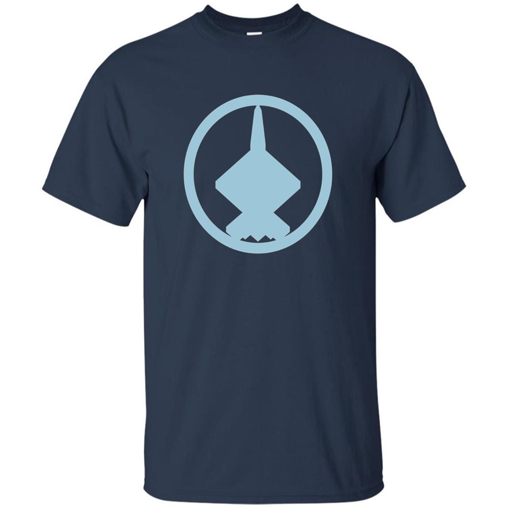 YF-23 Blue Air Force Military Fighter Jet T-Shirt Navy