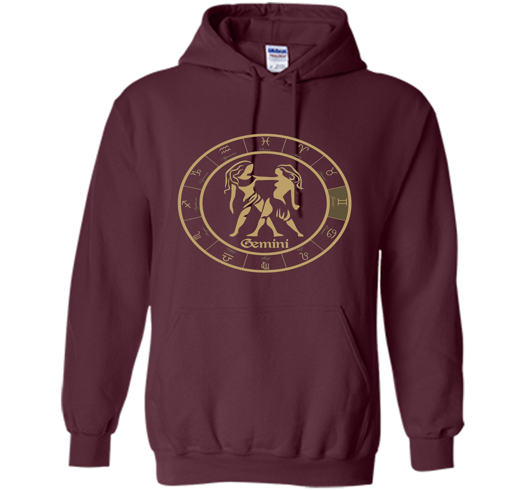 Gemini T-Shirt shirt Maroon
