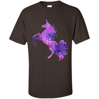 Unicorn Glitter Cute Beautiful Unicorn T-shirt Dark Chocolate