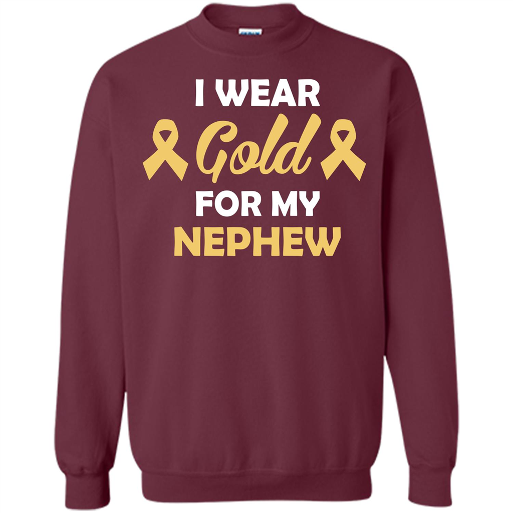 Cancer Awareness T-shirt I Wear Gold For My Nephew
