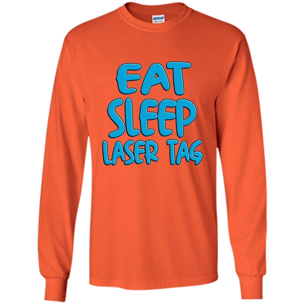 Eat Sleep Laser Tag T-shirt Orange