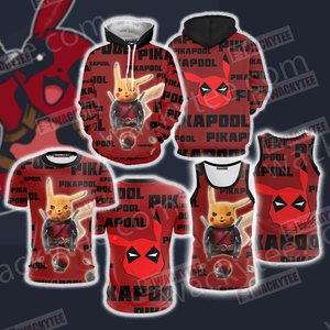 PikaPool Deadpool And Pikachu New 3D Hoodie