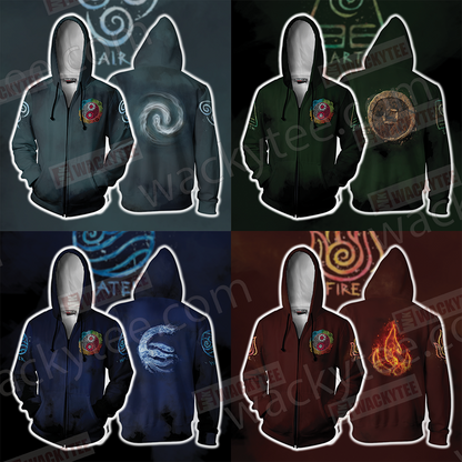 Avatar: The Last Airbender Waterbending Zip Up Hoodie Jacket