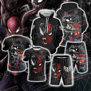 Spider-Man and Venom Unisex 3D T-shirt