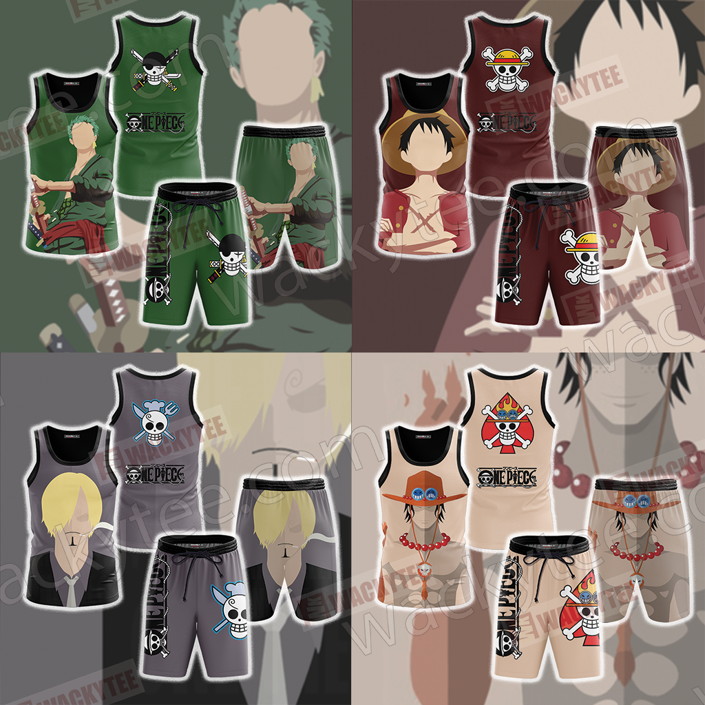 One Piece Portgas D. Ace Minimalist Beach Shorts
