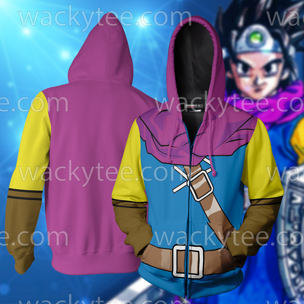 Erdrick Dragon Quest Cosplay Zip Up Hoodie Jacket