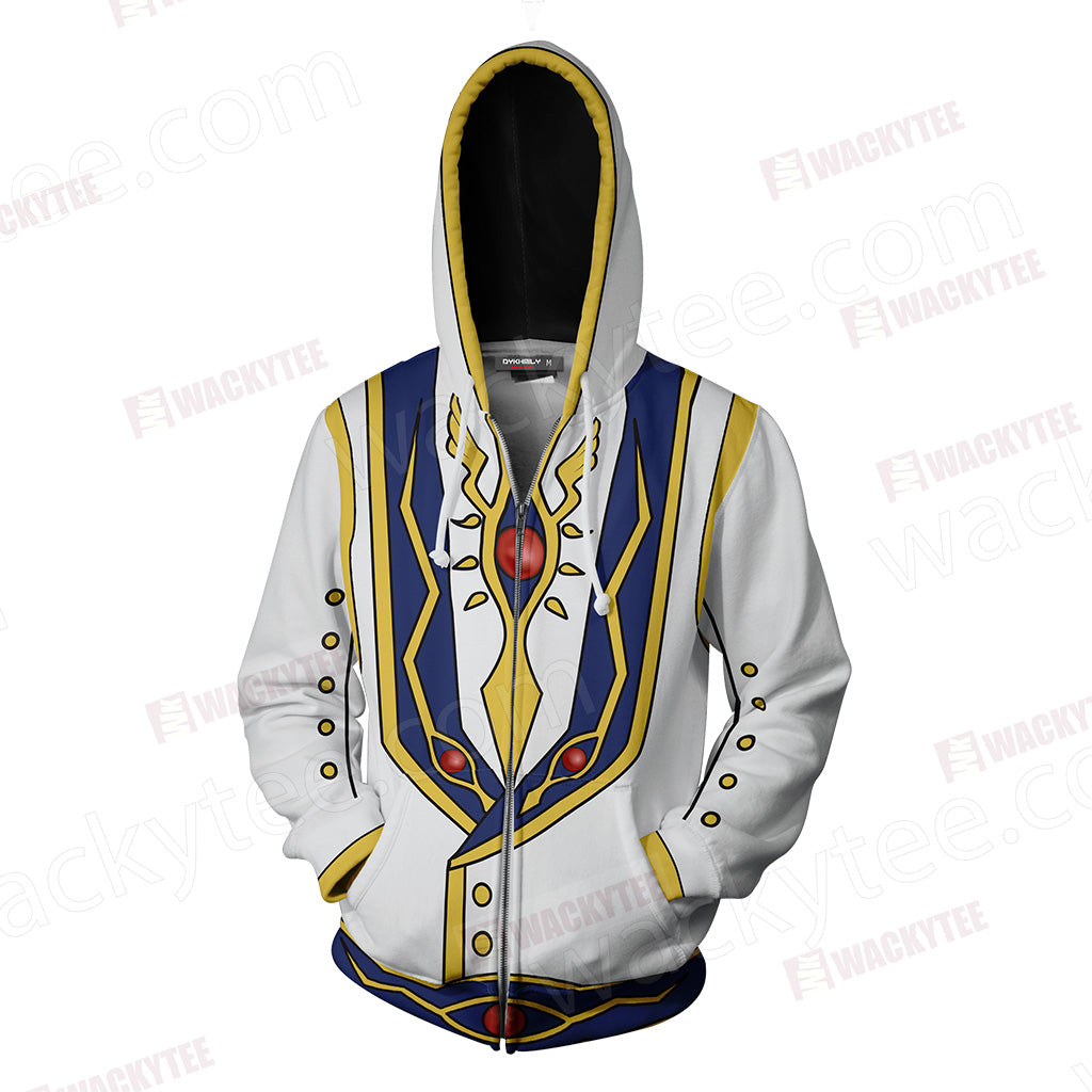 Code Geass: Lelouch Of The Rebellion R2 Lelouch Lamperouge Cosplay Zip Up Hoodie Jacket