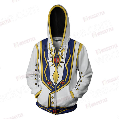 Code Geass: Lelouch Of The Rebellion R2 Lelouch Lamperouge Cosplay Zip Up Hoodie Jacket