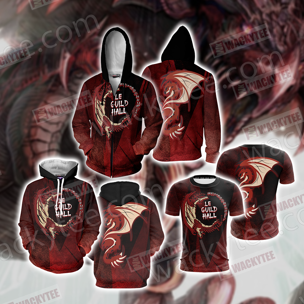 Monster Hunter - Rathalos Unisex Zip Up Hoodie Jacket