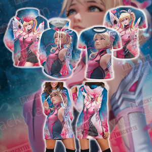 Overwatch Pink Mercy 3D Hoodie