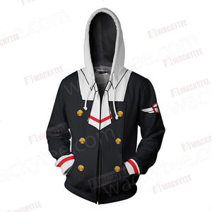 Cardcaptor Sakura Tomoeda Uniform Cosplay Zip Up Hoodie Jacket
