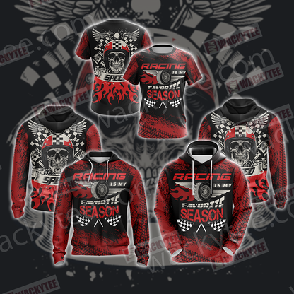 Racing Is My Favorite Season Speed Unisex 3D T-shirt