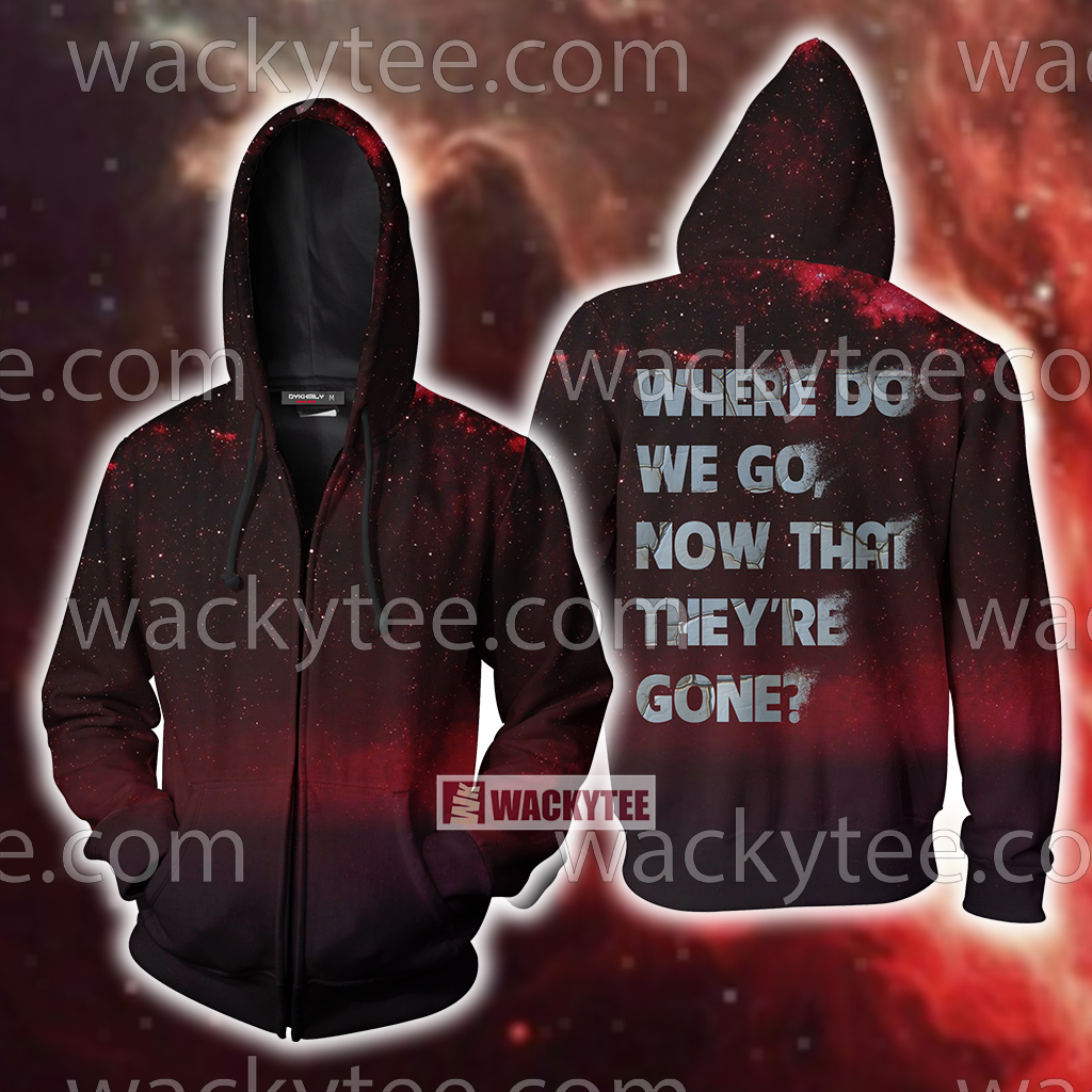 Where Do We Go Now That They're Gone Marvel Zip Up Hoodie Jacket