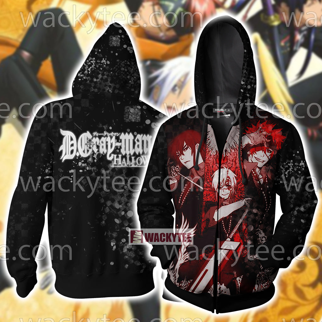 D.Gray Man Allen Walker Zip Up Hoodie Jacket 4XL
