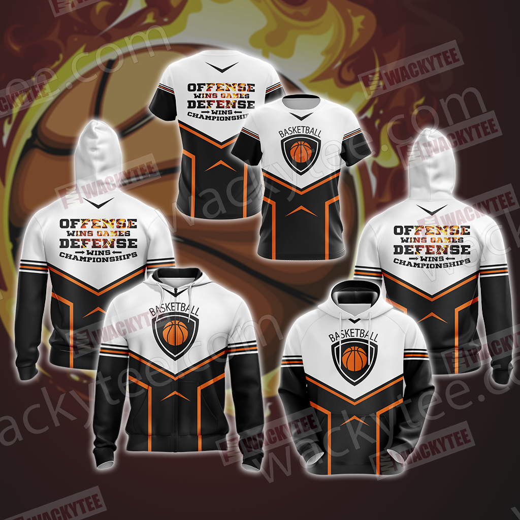 Basketball Unisex Zip Up Hoodie Jacket