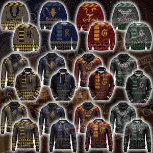 Harry Potter - Gryffindor House Xmas Style Unisex 3D Sweater