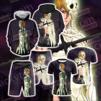Bleach Ichigo Skull-Clad Form Unisex 3D T-shirt