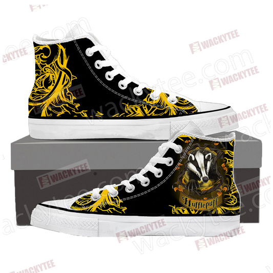 Loyal Like A Hufflepuff Harry Potter High Top Shoes