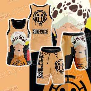 One Piece Trafalgar D. Water Law Minimalist 3D Tank Top