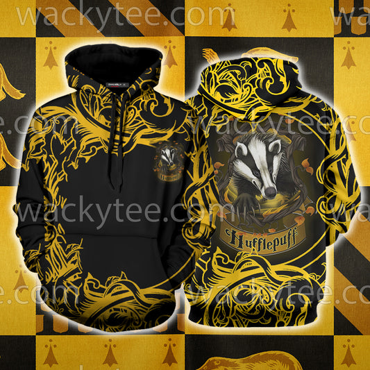 Loyal Like A Hufflepuff Harry Potter 3D Hoodie