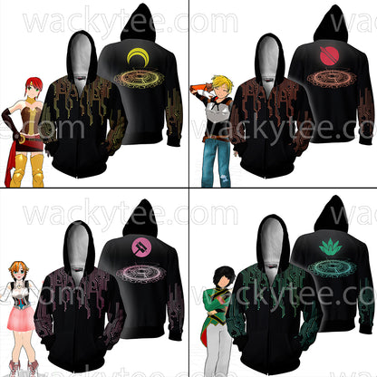 RWBY Team JNPR Jaune Arc Zip Up Hoodie
