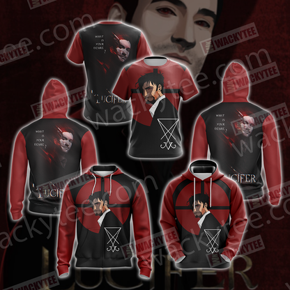 Lucifer New Version Unisex Zip Up Hoodie Jacket