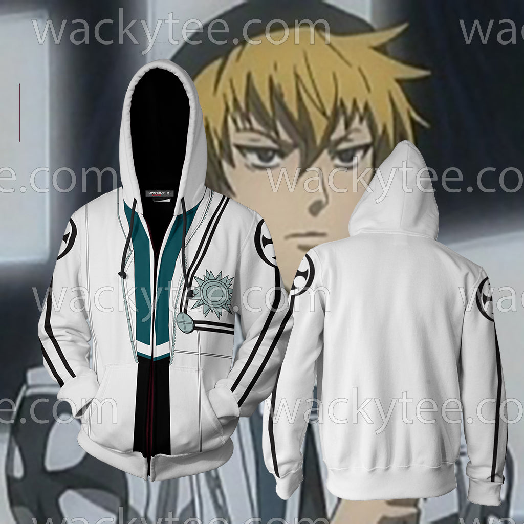 D. Gray Man Bak Chang Cosplay Zip Up Hoodie Jacket 4XL